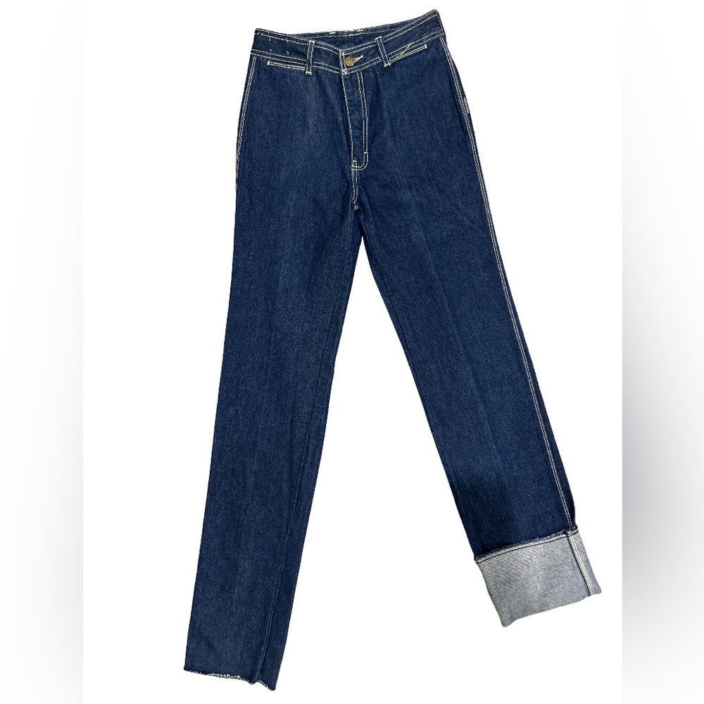 Vintage 1980s Jordache Dark Denim High Waisted Jeans - Picture 2 of 12